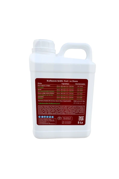 Bor Gübre Şeftali-Kaysı-Vişne-Kiraz, İçin Bordobulamacı Gübre Bordobor- 5Lt Kalite ve Verim Artar, Geliştirir - 2
