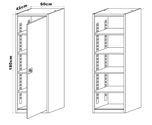 Çelik Dosya Dolabı Metal Dolap Ofis Dolapları Arşiv , Garaj , Bahçe , Kiler , Balkon - 7