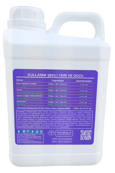 GÜBRE Biozinc-5lt Çinko Sıvı Organik Madde Gübresi - 3