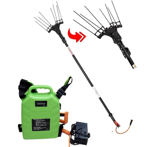 Pars Olive Sırt Akülü Zeytin Silkeleme Hasat Makinası 33 Volt ürün görseli