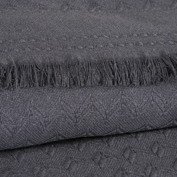 Schafer Home Zuma Çift Kişilik Pike 200x220 Cm-Antrasit - 2