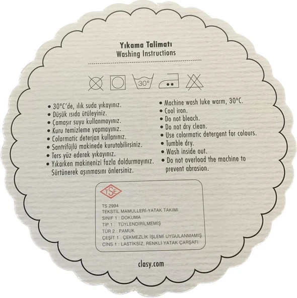 Clasy Ranforce %100 Pamuk 2 Adet Yastık Kılıfı Kelebek Desenli Pudra - 4