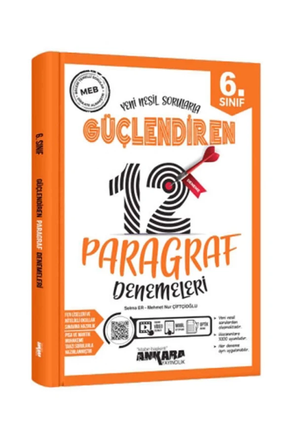Ankara 6.Sınıf Paragraf Güçlendiren 12 Deneme