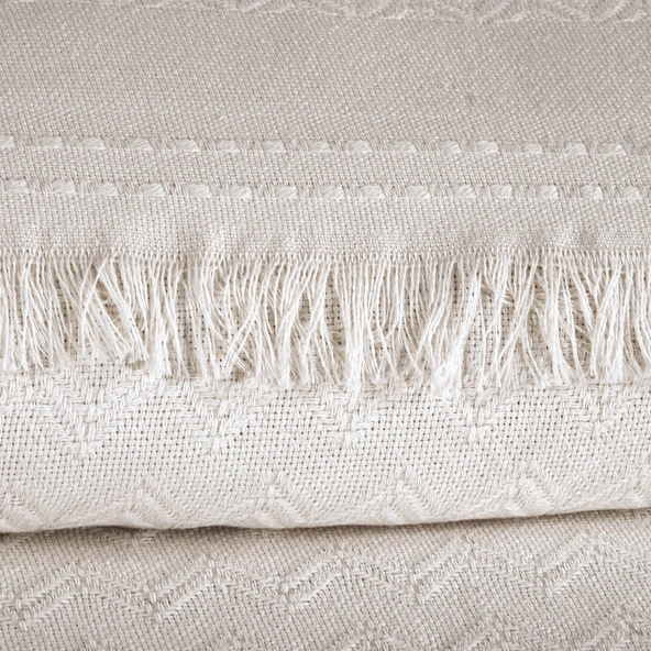 Schafer Home Zuma Çift Kişilik Pike 200x220 Cm-Krem - 2