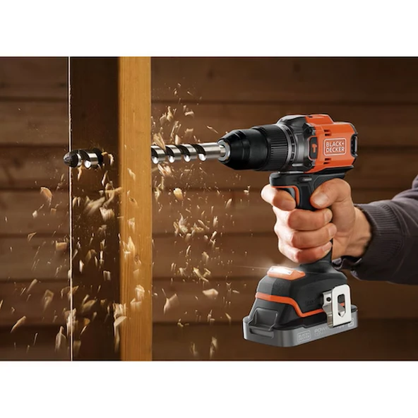 Black&Decker BLD683D1XK-QW 18v Powerconnect Akülü Darbeli Matkap (fırçasız, 1x 2,0ah Akü, 1a Şarj Cihazı Ve Kit Kutusu İle) - 6
