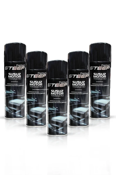 STEEP Susuz Motor Temizleyici & Parlatıcı Sprey 5 Adet 500 Ml