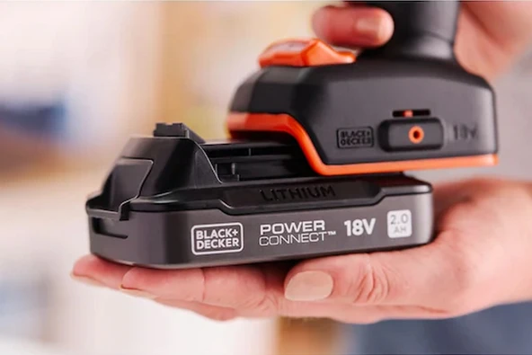 Black&Decker BLD683D1XK-QW 18v Powerconnect Akülü Darbeli Matkap (fırçasız, 1x 2,0ah Akü, 1a Şarj Cihazı Ve Kit Kutusu İle) - 9
