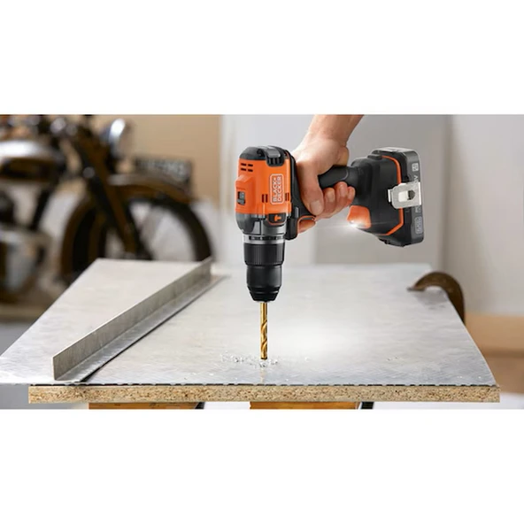 Black&Decker BLD683D1XK-QW 18v Powerconnect Akülü Darbeli Matkap (fırçasız, 1x 2,0ah Akü, 1a Şarj Cihazı Ve Kit Kutusu İle) - 7