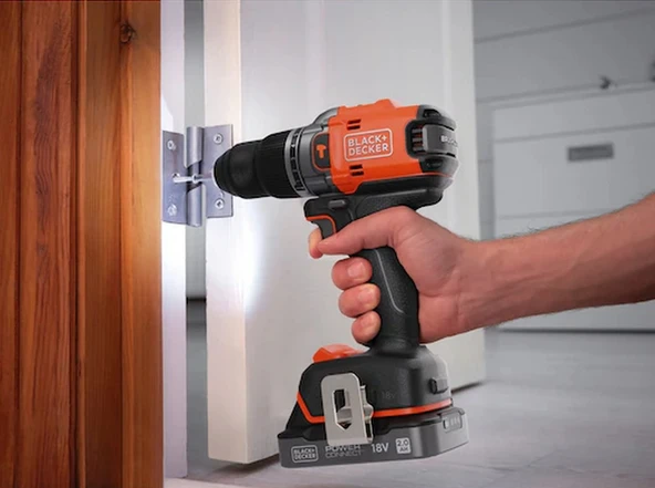 Black&Decker BLD683D1XK-QW 18v Powerconnect Akülü Darbeli Matkap (fırçasız, 1x 2,0ah Akü, 1a Şarj Cihazı Ve Kit Kutusu İle) - 5