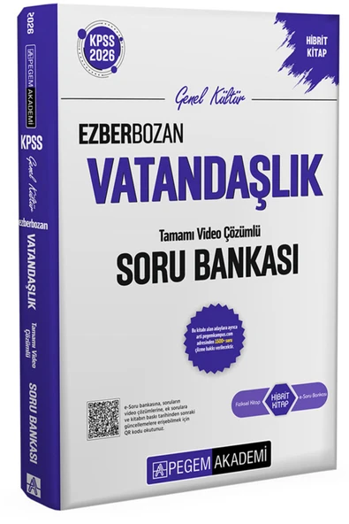 Pegem Vatandaşlık Ezberbozan Soru Bankası 2026 KPSS ürün görseli 1