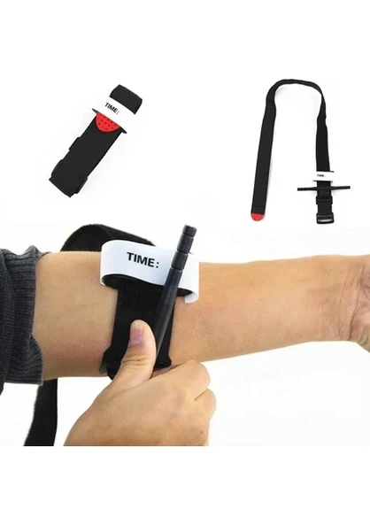 Hemostatik Turnike Taktik Acil Outdoor Turnike Yürüyüş Dağcılık Askeri Hızlı Bandaj - 3