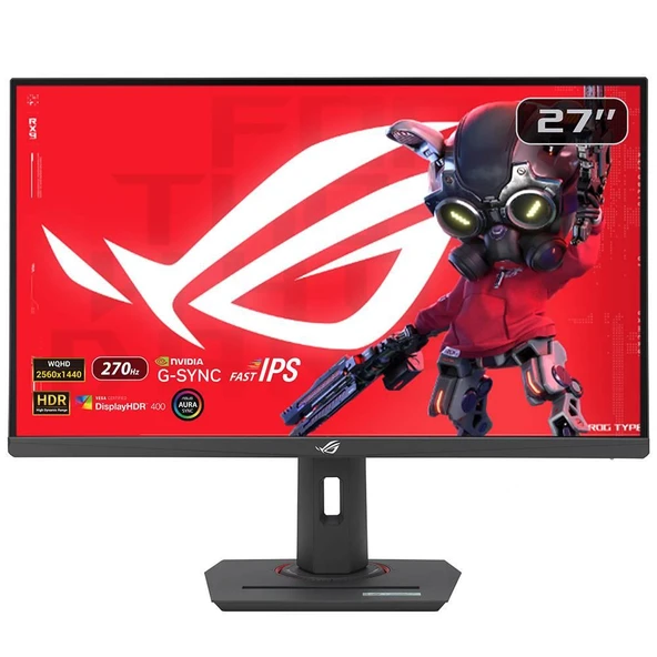 ASUS ROG Strix XG27ACMG 27" 270Hz 1ms HDMI DP USB-C AdaptiveSync Pivot WQHD Fast IPS Gaming Monitör ürün görseli