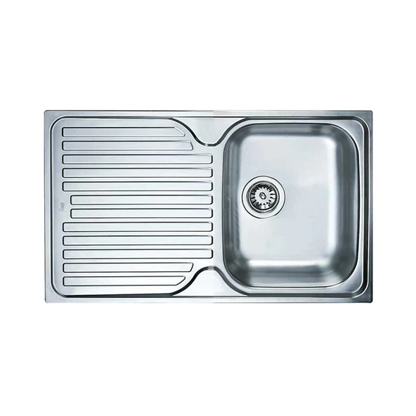 Teka Princess 50 1B 1D Mikroketen Yüzey, Sol Damlalıklı Paslanmaz Çelik Eviye - 1
