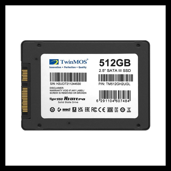 Twinmos Tm512gh2ugl, 512gb, 2.5" Sata3, Ssd, 580-550mb/s, 3dnand, Grey - 4