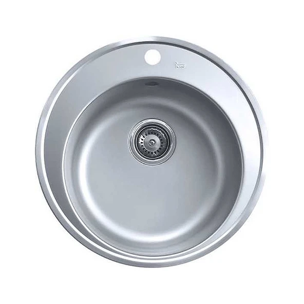 Teka Centroval Mikroketen Yüzey, Dekorlu 51cm Paslanmaz Çelik Eviye - 1