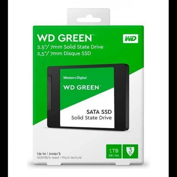 Wd Green, Wds100t3g0a, 1tb, 545/465, 3d Nand, 2,5" Sata, Ssd - 2