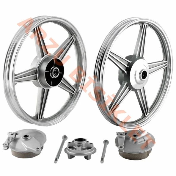 ÖN-ARKA JANT ALÜMİNYUM BÜYÜK BALATA-KAMPANALI-DİŞLİ TAMBURU DAHİL ÖN 1.40*18-ARKA 1.85*18 CG OEM KL ürün görseli