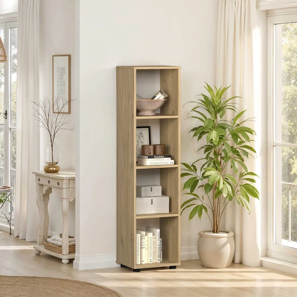 Cubic Kitaplık Florida Meşe 36x140,5x30 cm ürün görseli 1
