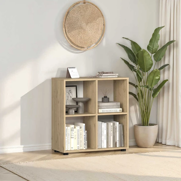 Cubic Kitaplık Florida Meşe 70x72x30 cm ürün görseli 1