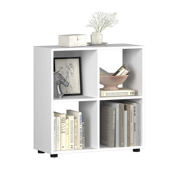Cubic Kitaplık Beyaz 70x72x30 cm - 4