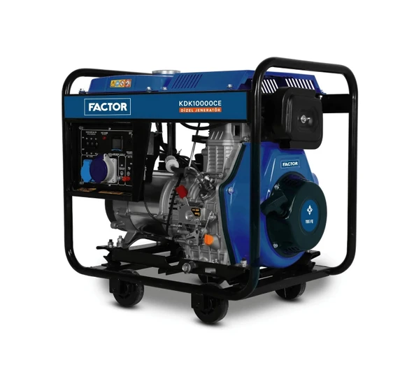 Factor KDK10000CE Dizel Jeneratör 9.4 KVA İpli ve Marşlı Monofaze - 1