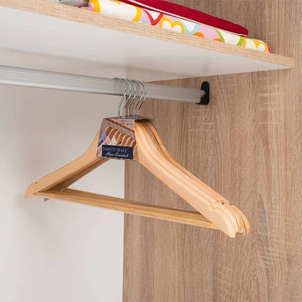 Handy Mate Masif 5li Elbise Askısı-Naturel - 7