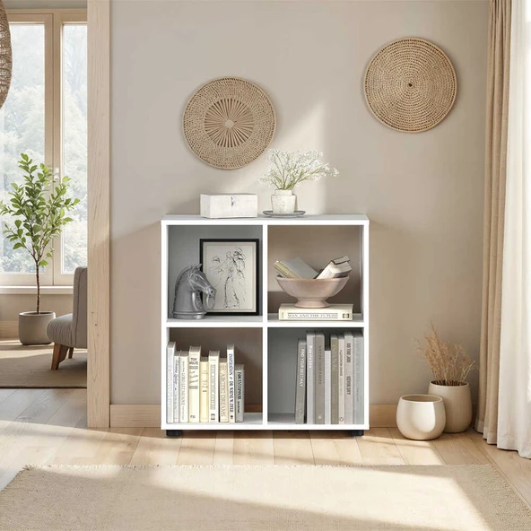 Cubic Kitaplık Beyaz 70x72x30 cm - 2