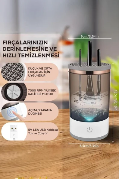 Otomatik Makyaj Fırçası Temizleme Makinesi - 6