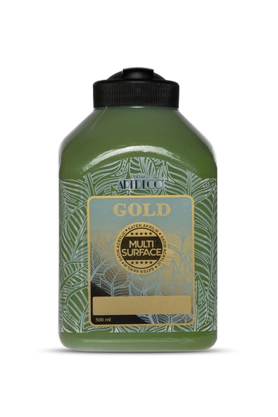 Artdeco Lisans Kırtasiye Gold Multi Surface Saten Akrilik Boya 500ml 290 Kaktüs Yeşili - 1