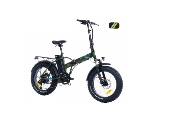 CORELLİ BROSTER VALCO FAT BIKE ELEKTRİKLİ KATLANIR BİSİKLET 42CM MD 20 JANT 7 VİTES METALİK KAHVE