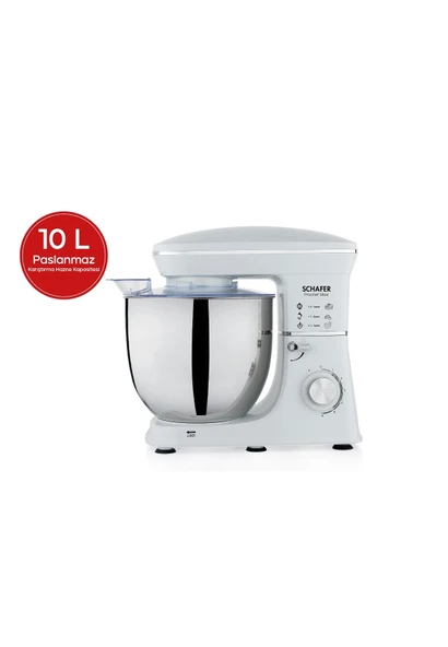 Schafer Prochef MAXİ Standlı Mikser - Beyaz- 10 Litre - 1