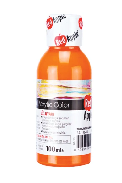 Red Apple Kırmızı Akrilik Boya 100 ml Ra110-23 - 1