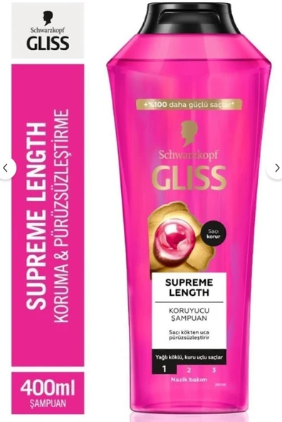 Gliss Şampuan 400 Ml Supreme Length - 1