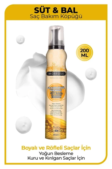 MORFOSE  SAÇ KÖPÜĞÜ SÜT BAL 200 ML