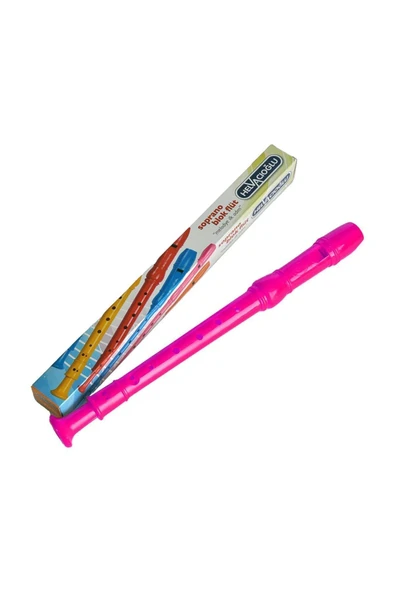 Helvacı Melodika Soprano Blok Flüt Pembe Renk. Karton Kutulu 1 Adet - 1