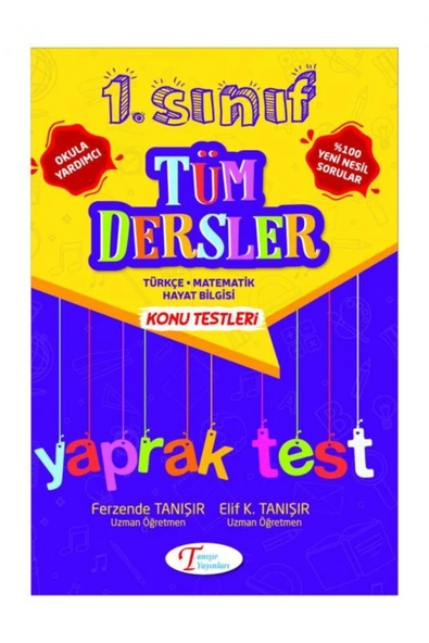 Tanışır Yayıncılık 1 Sınıf Tüm Dersler Yaprak Test - 1