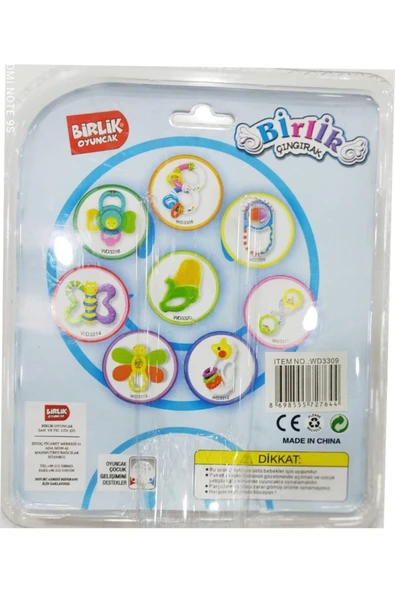 Birlik Oyuncak Birlik Tutmalı Çıngırak Bebek - 2