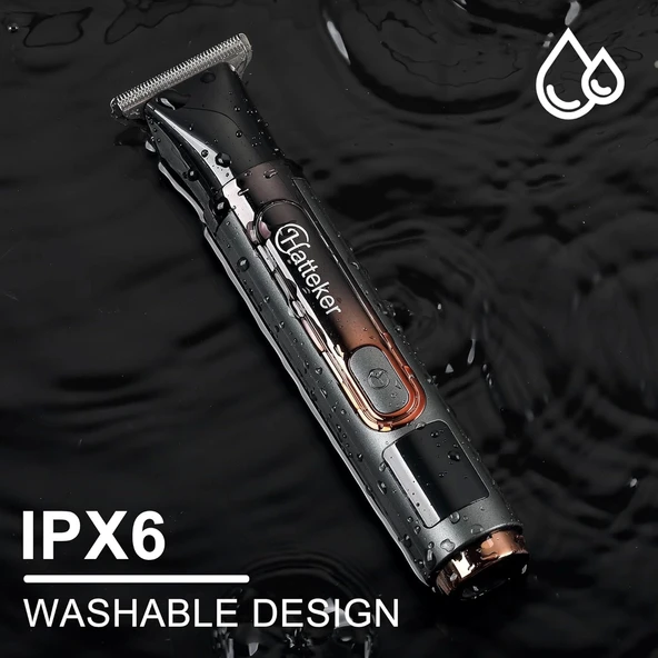 Hatteker Elektrikli Sırt Tıraş Makinesi - Yüz, Kol, Çene Sakal Uzatma Saplı - 5