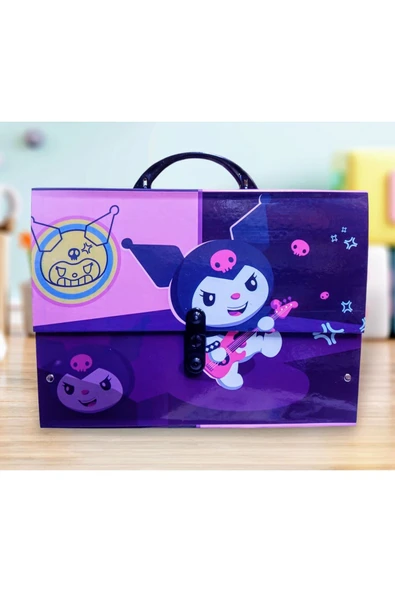 KampusKirtasiyem Kuromi Saplı Kulplu Kutu Klasör Ana Okulu Ana Sınıfı Kreş