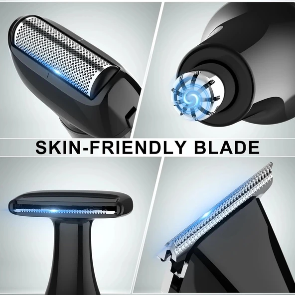 Hatteker Elektrikli Sırt Tıraş Makinesi - Yüz, Kol, Çene Sakal Uzatma Saplı - 3