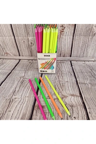 KampusKirtasiyem Okul Setleri 72'li Silka Kaly Üçgen Pastel Kurşun Kalem 12'li L-TSP12