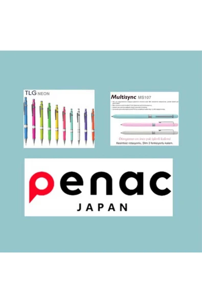 PENAC japan TLG-107 0.7 Versatil Kalem - Uçlu Kalem - Pastel Sarı - 3