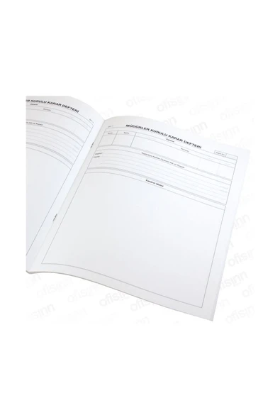 BORES Gülpaş Müdürler Kurulu Karar Defteri - BRS1226-8740 - 2