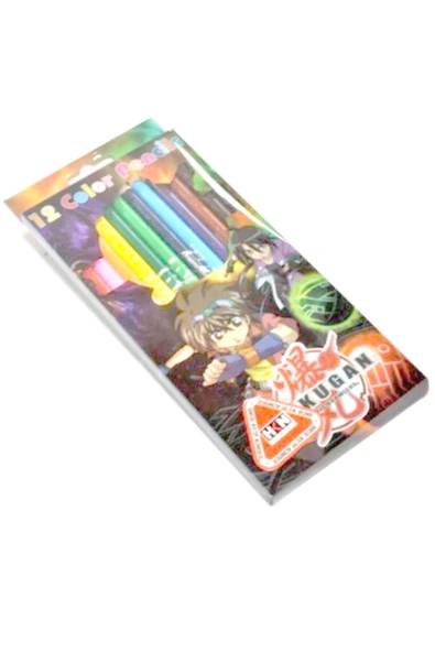 Hakan Çanta Bakugan Kuru Boya 12li Tam Boy Hakan