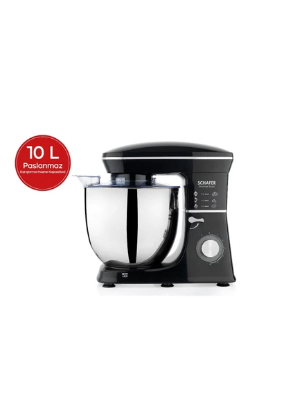 Schafer Prochef MAXİ Standlı Mikser - Siyah - 10 Litre - 1