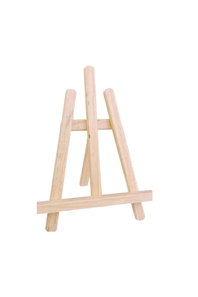 Kampus Kırtasiyem Mini Ahşap Şövale Menteşeli 32 Cm Şövalye - 1