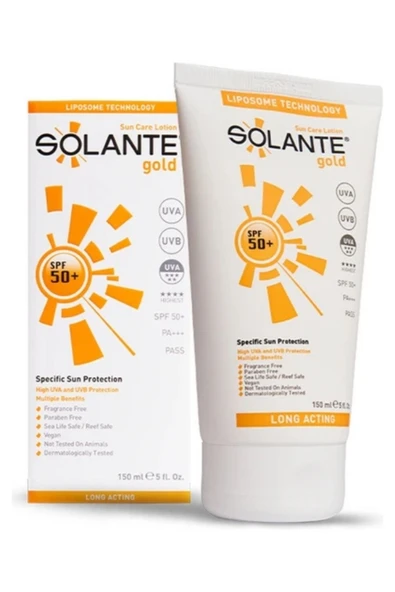 SOLANTE SOLANTE Güneş Losyonu Gold Adult Spf 50 Faktör 150 ml
