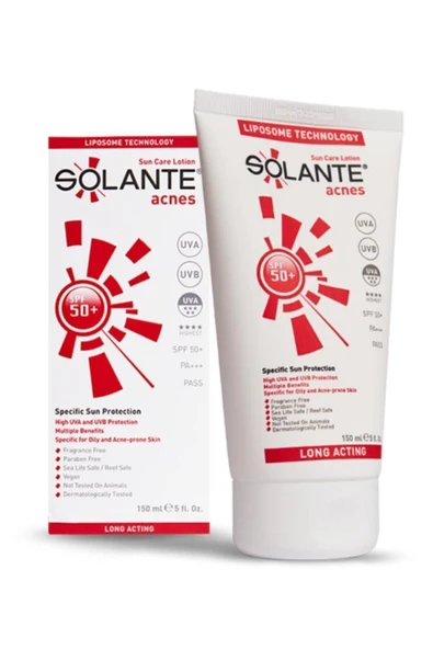 SOLANTE SOLANTE Acnes Spf 50 Güneş Koruyucu Losyon 150 ml