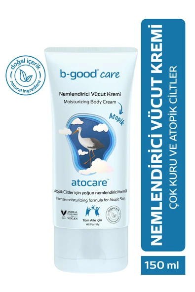 B-GOOD B-GOOD Atocare Vücut Kremi Çok Kuru Ve Atopik Ciltler Için Yoğun Nemlendirici Bebek Çocuk Yetişkin 150 ml