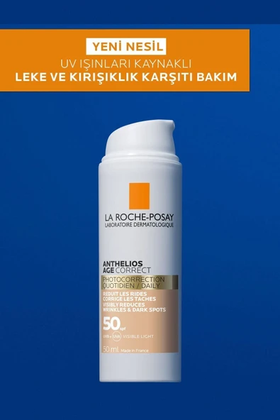 LA ROCHE POSAY LA ROCHE POSAY Anthelios Age Correct Spf50 Renkli Kapatıcı Özelliğe Sahip Yüz Güneş Kremi 50 ml - 2